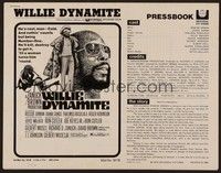 5j981 WILLIE DYNAMITE pressbook '74 Roscoe Orman, Diana Sands, Thalmus Rasulala, chicks & chumps!