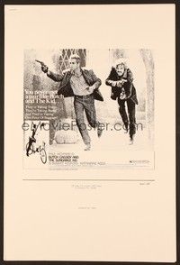 5j244 BUTCH CASSIDY & THE SUNDANCE KID press sheet '69 Paul Newman & Robert Redford!