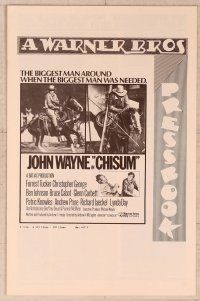 5j271 CHISUM int'l pressbook '70 Andrew V. McLaglen, Forrest Tucker, The Legend big John Wayne!