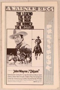 5j270 CHISUM pressbook '70 Andrew V. McLaglen, Forrest Tucker, The Legend big John Wayne!