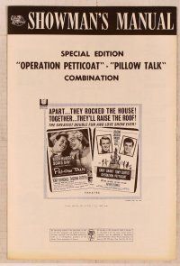 5j720 OPERATION PETTICOAT/PILLOW TALK pressbook '64 Cary Grant, Tony Curtis, Rock Hudson, Day!