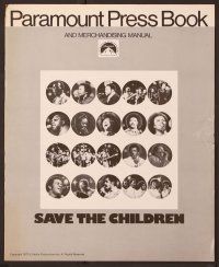 5j809 SAVE THE CHILDREN pressbook '73 Jackson 5, Roberta Flack, Marvin Gaye, plus other greats!