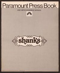 5j831 SHANKS pressbook '74 William Castle, French mime Marcel Marceau!
