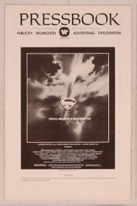 5j888 SUPERMAN pressbook '78 comic book hero Christopher Reeve, Gene Hackman