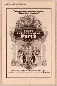 5j905 THAT'S ENTERTAINMENT PART 2 pressbook '75 Fred Astaire, Gene Kelly & many MGM greats!