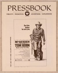 5j921 TOM HORN pressbook '80 they couldn't bring enough men to bring Steve McQueen down!