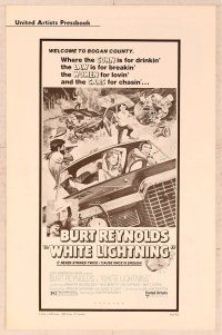 5j972 WHITE LIGHTNING pressbook '73 moonshine bootlegger Burt Reynolds!