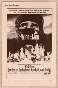 5j983 WIND & THE LION pressbook '75 Sean Connery & Candice Bergen, directed by John Milius!