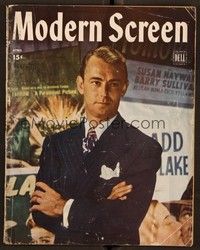 5k090 MODERN SCREEN magazine April 1946 Alan Ladd from The Blue Dahlia by Lazlo Willinger!
