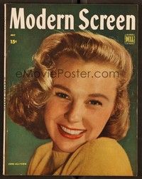 5k093 MODERN SCREEN magazine July 1946 June Allyson from Two Sisters from Boston by Willinger!