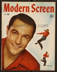 5k092 MODERN SCREEN magazine June 1946 three great images of Gene Kelly by Willinger!