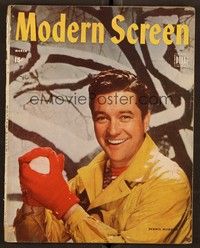 5k089 MODERN SCREEN magazine Mar 1946 Dennis Morgan in The Time the Place & the Girl by Willinger!