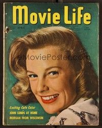 5k102 MOVIE LIFE magazine April 1947 smiling portrait of June Allyson by Eric Carpenter!