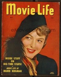 5k103 MOVIE LIFE magazine May 1947 c/u of Ingrid Bergman from Arch of Triumph by Bud Graybill!