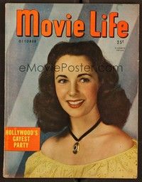 5k108 MOVIE LIFE magazine Oct 1947 Liz Taylor from Life With Father by Clarence Sinclair Bull!