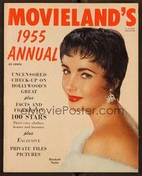 5k132 MOVIELAND magazine 1955 Annual, Elizabeth Taylor, all time beauty, The Last Time I Saw Paris