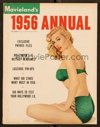 5k133 MOVIELAND magazine 1956 Annual, sexiest Anita Ekberg by Fraker + Marilyn the Mystery Girl!