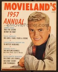 5k134 MOVIELAND magazine 1957 Annual, Tab Hunter from The Girl He Left Behind by Mead-Maddick!