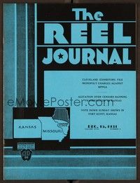 5k064 REEL JOURNAL exhibitor magazine December 15, 1931 Frankenstein is banned in Kansas!
