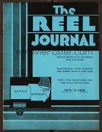5k061 REEL JOURNAL exhibitor magazine November 3, 1931 radio star Seth Parker in Way Back Home!