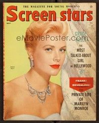 5k124 SCREEN STARS magazine May 1955 beautiful Grace Kelly plus Private Life of Marilyn Monroe!