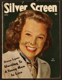 5k114 SILVER SCREEN magazine April 1948 smiling June Allyson from The Bride Goes Wild!