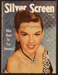 5k118 SILVER SCREEN magazine August 1948 great close portrait of Judy Garland from Easter Parade!