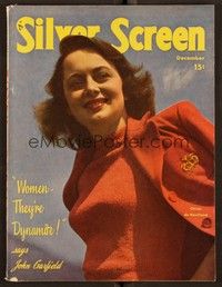 5k122 SILVER SCREEN magazine December 1948 Olivia De Havilland from The Snake Pit!
