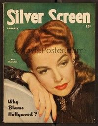 5k111 SILVER SCREEN magazine January 1948 great close portrait of Ann Sheridan from Silver River!