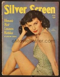 5k117 SILVER SCREEN magazine July 1948 portrait of sexy Ava Gardner from One Touch of Venus!