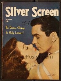 5k121 SILVER SCREEN magazine November 1948 Gene Tierney & Tyrone Power from That Wonderful Urge!