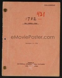 5k225 PURPLE MASK revised final draft script September 23, 1954, screenplay by Oscar Brodney!