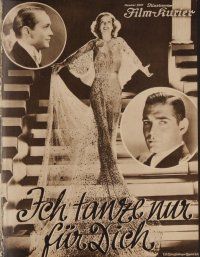 5k176 DANCING LADY German program '34 Joan Crawford, Clark Gable, Fred Astaire, different images!