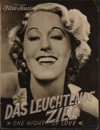 5k187 ONE NIGHT OF LOVE German program '35 many images of pretty singer Grace Moore!