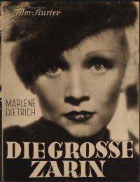 5k192 SCARLET EMPRESS German program '34 Josef von Sternberg, different images of Marlene Dietrich