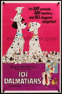 5m616 ONE HUNDRED & ONE DALMATIANS 1sh R69 most classic Walt Disney canine family cartoon!