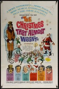 5m192 CHRISTMAS THAT ALMOST WASN'T 1sh '66 Rossano Brazzi, Italian holiday fantasy musical!
