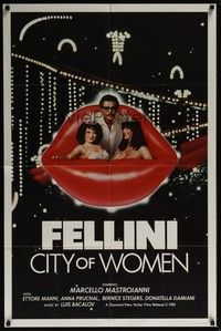 5m197 CITY OF WOMEN 1sh '81 Federico Fellini's La Citta delle donne, Marcello Mastroianni!