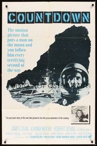 5m221 COUNTDOWN 1sh '68 Robert Altman, spaceman James Caan in the great adventure of the century!