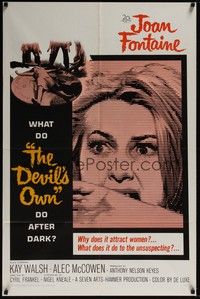 5m250 DEVIL'S OWN 1sh '67 Hammer, Joan Fontaine, what does it do to the unsuspecting?