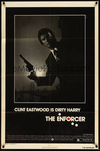 5m291 ENFORCER 1sh '76 photo of Clint Eastwood as Dirty Harry by Bill Gold!
