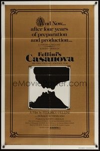 5m307 FELLINI'S CASANOVA 1sh '76 Il Casanova di Federico Fellini, Donald Sutherland, Tina Aumont!