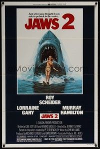 5m448 JAWS 2 1sh '78 just when you thought it was safe to go back in the water!