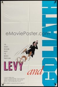 5m496 LEVY & GOLIATH 1sh '87 Gerard Oury comedy, wacky Syverson artwork!