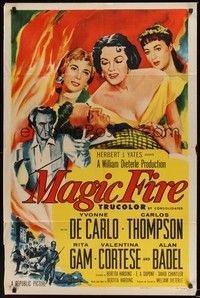 5m518 MAGIC FIRE 1sh '55 William Dieterle, Yvonne De Carlo, Alan Badel as Richard Wagner!