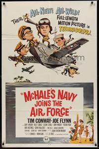 5m546 McHALE'S NAVY JOINS THE AIR FORCE 1sh '65 great art of Tim Conway in wacky flying ship!