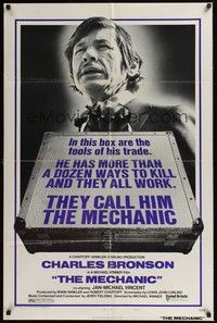 5m547 MECHANIC style A 1sh '72 Charles Bronson has more than a dozen ways to kill, they all work!