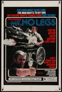 5m566 MR. NO LEGS 1sh '81 Richard Jaeckel, wild action, wheelchair & guns image!