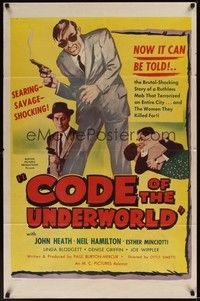 5m569 MURDER IN VILLA CAPRI 1sh '55 directed by Otto Simetti, Code of the Underworld!