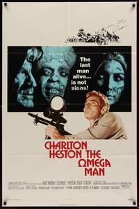 5m606 OMEGA MAN 1sh '71 Charlton Heston is the last man alive, and he's not alone!